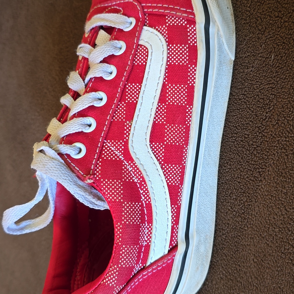 Red checkered vans - Picture 7 of 7